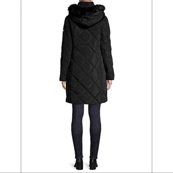 NEW LAUREN RALPH LAUREN QUILTED PARKA BLACK DOWN - Picture 2 of 16